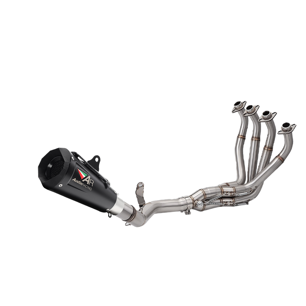 Exhaust System 51mm Header Full Link Pipe Steel Tips Fit Kawasaki Z900 2017-2024