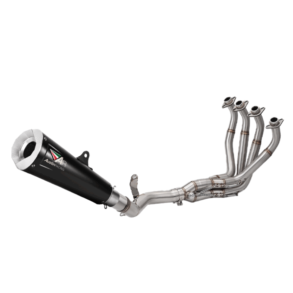 Exhaust System 51mm Header Full Link Pipe Steel Tips Fit Kawasaki Z900 2017-2024