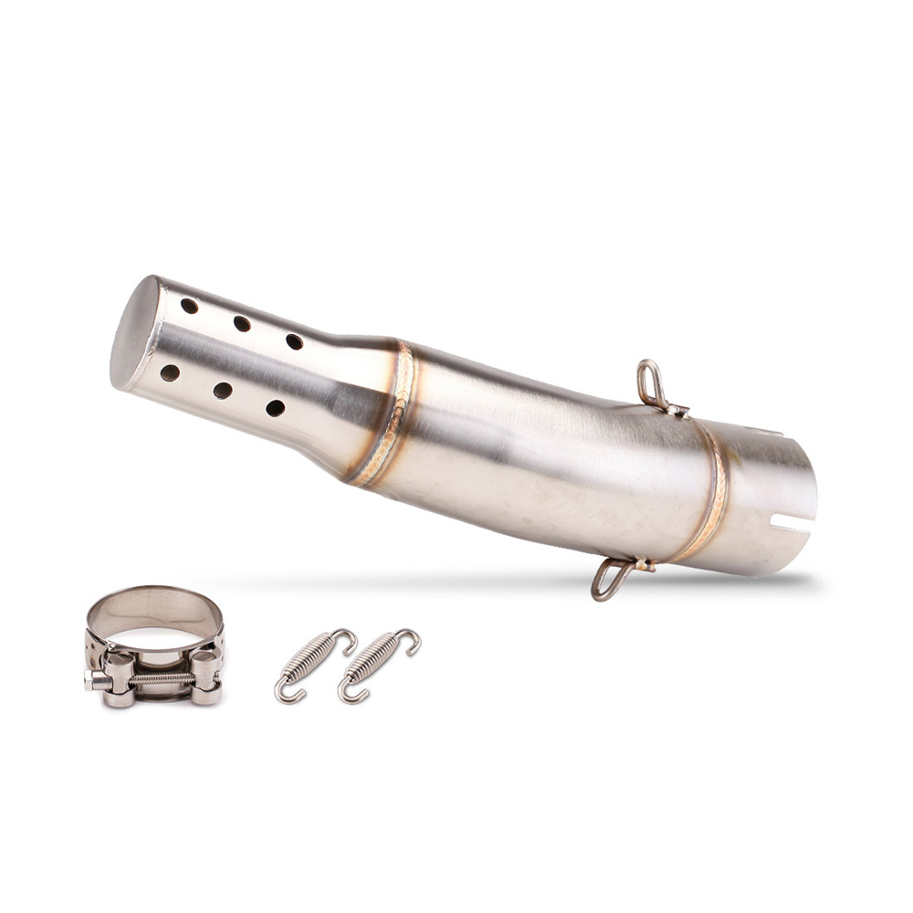 For CF-Moto 650NK 650MT 400NK Slip Exhaust Mid Link Pipe 51mm Tail Muffler Tips - Image 2