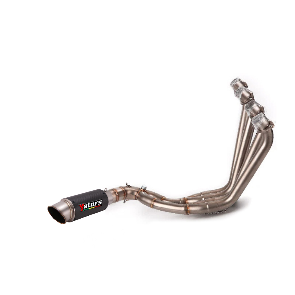 For Honda CB650R/F 2014-2025 CBR650R/F Front Link Pipe Exhaust Tips Muffler 51mm