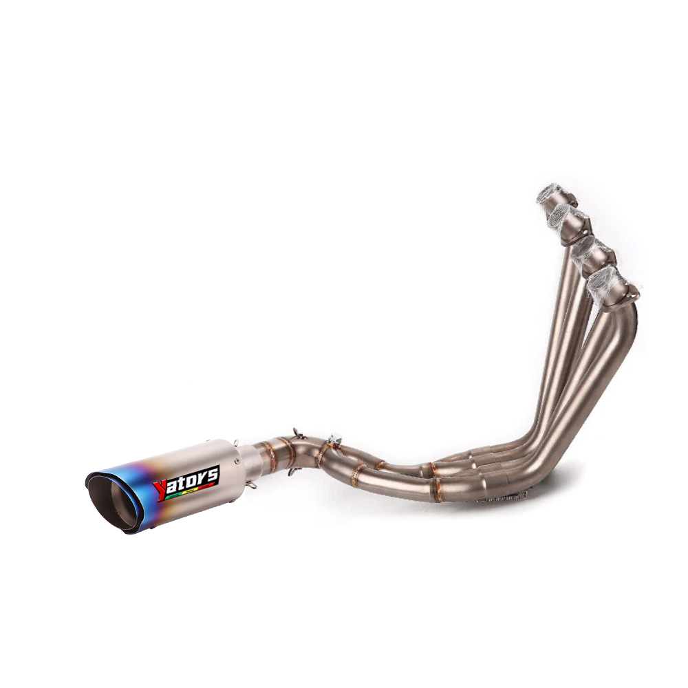 For Honda CB650R/F 2014-2025 CBR650R/F Front Link Pipe Exhaust Tips Muffler 51mm