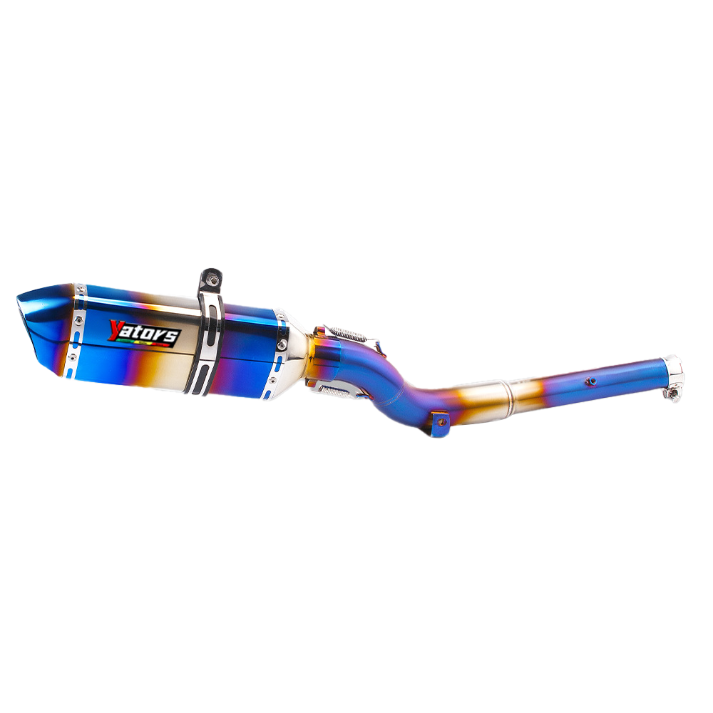 Full Exhaust System Front Mid Link Pipe Muffler Tip For SUZUKI DRZ400 2002-2022