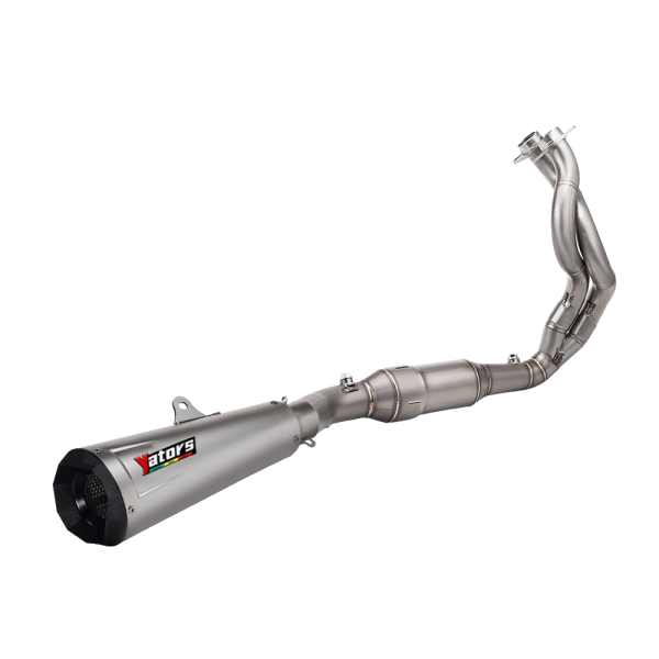 Full Exhaust System For Kawasaki Ninja 650 Z650 2023-2025 Steel Tips Header Pipe
