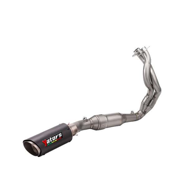 For Kawasaki Z650 Ninja 650 2023-25 Exhaust System Header Pipe + Carbon Muffler