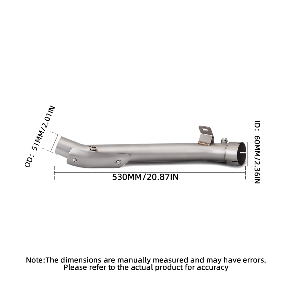Exhaust Link Pipe Muffler Silencer For Suzuki GSXR1000 2007-08 GSX-R1000 2009-11 - Image 2