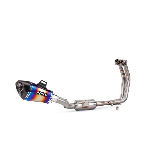 Full Exhaust System Header Mid Link Pipe Muffler 51mm For GSX8S GSX-8R 2024
