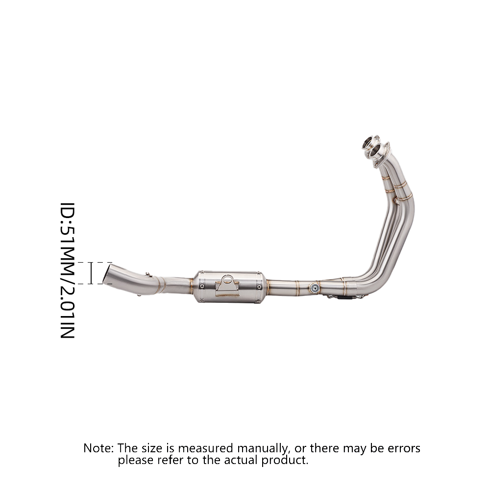 For Suzuki 2024 GSX8R GSX-8R Stainless Exhaust Muffler Header Mid Link Pipe 51mm - Image 3