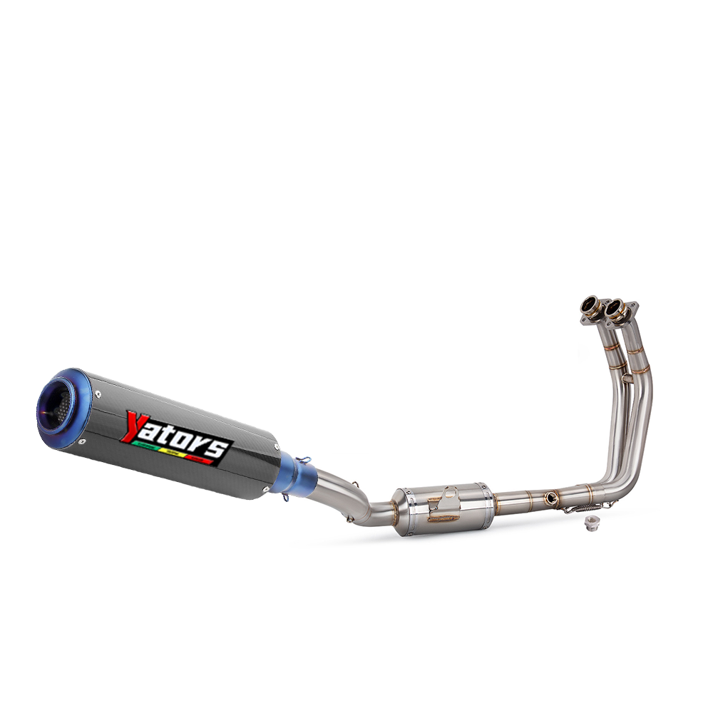 For Suzuki 24 GSX8R GSX-8R Stainless Exhaust Muffler Header Mid Link Pipe 480mm