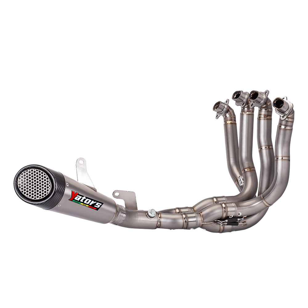 For Kawasaki Ninja H2 2017-20 Titanium Escape Full Pipe Exhaust Connection Pipe