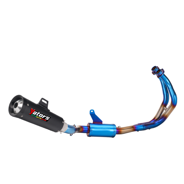 Full System Exhaust Front Pipe Muffler Slip-On For Yamaha YZF R7 MT-07 2021-2025
