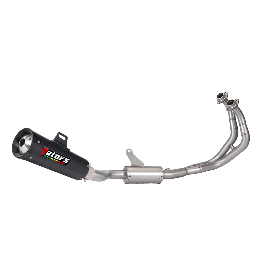 Full System Slip-On Exhaust Front Pipe Mufflers MT-07 YZF R7 For Yamaha 2021-25
