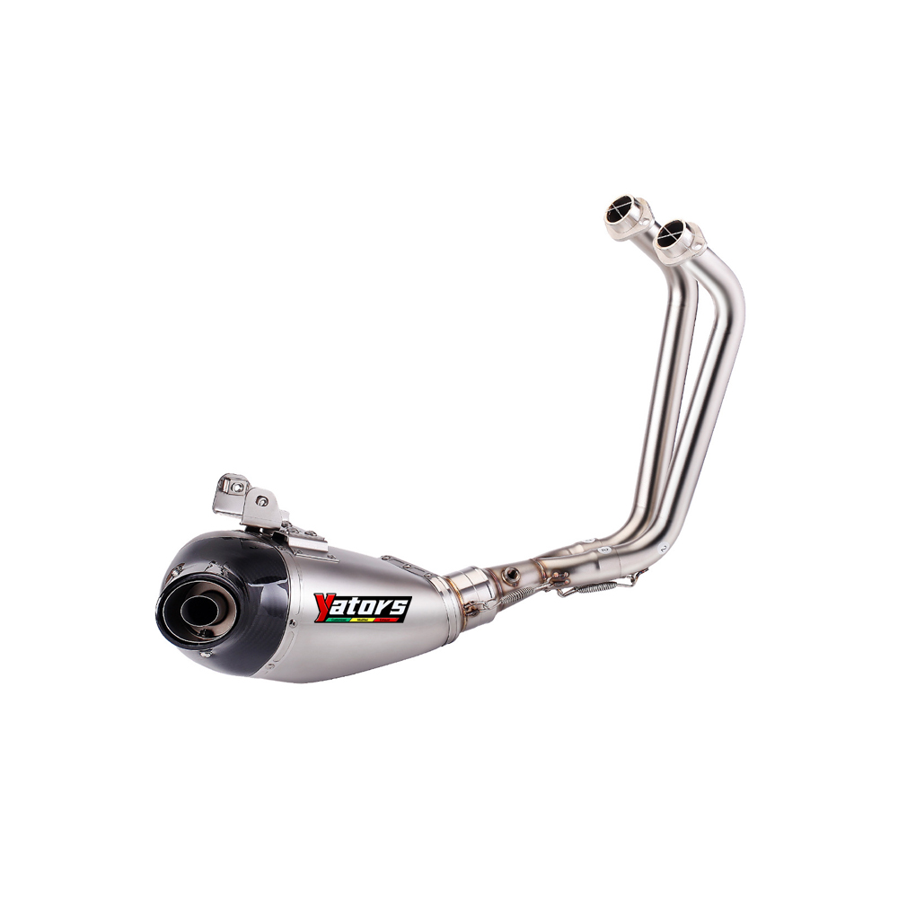 For Yamaha YZF R7 2014-2022 MT-07 Whole System Exhaust Header Pipe Muffler Tips