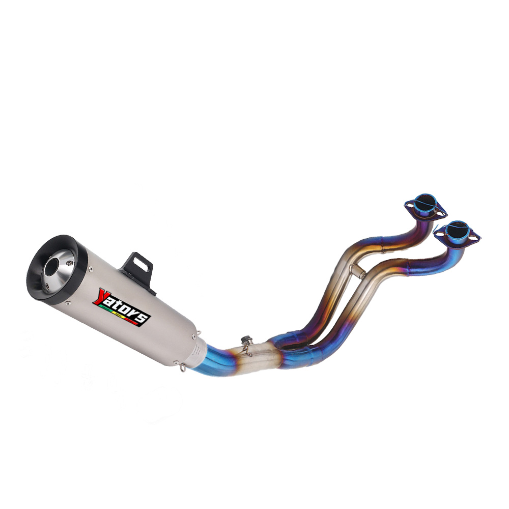 For Yamaha MT-07 YZF R7 2014-2025 Full System Exhaust Header Pipe Muffler Tips