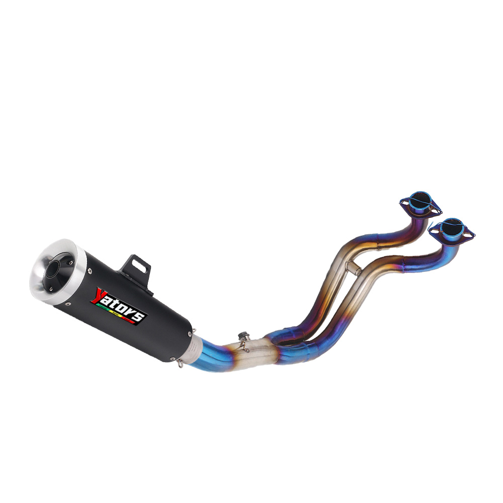 For Yamaha MT-07 YZF R7 2014-2025 Full System Exhaust Header Pipe Muffler Tips