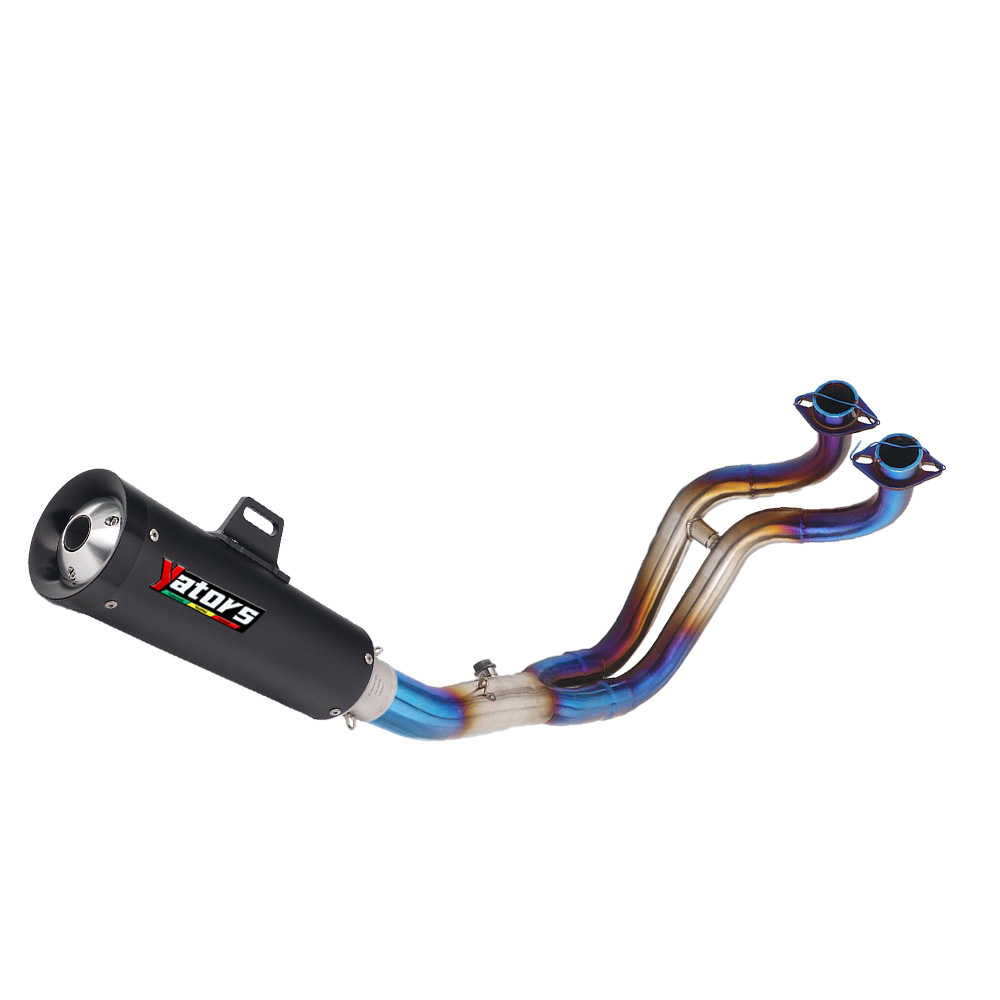 For Yamaha MT-07 YZF R7 2014-2025 Full System Exhaust Header Pipe Muffler Tips