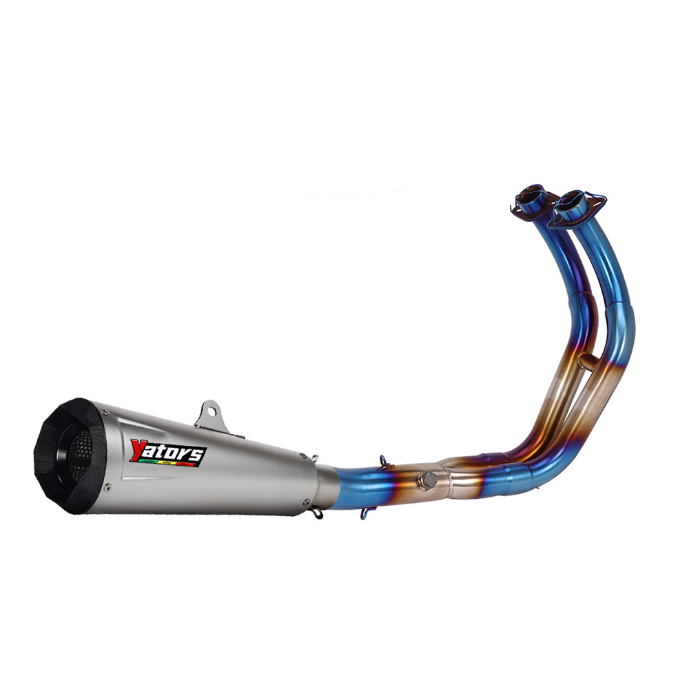 Full System Exhaust Front Pipe Mufflers For Yamaha YZF R7 MT-07 2022 2014-2024