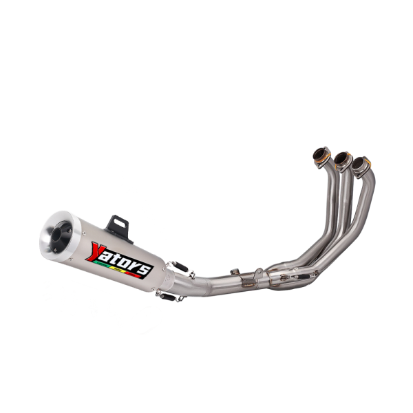 Front Link Pipe Muffler Tips Slip on Exhaust Pipe For Yamaha MT09 FZ09 2021-23