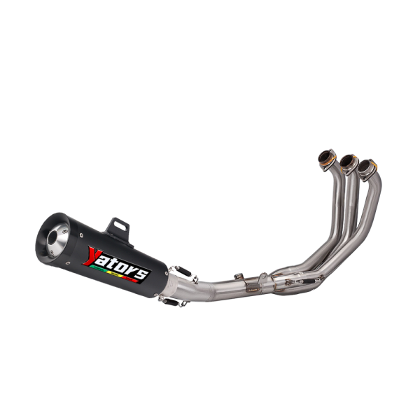 Front Link Pipe Muffler Tips Exhaust Pipe Slip on For Yamaha MT09 FZ09 2021-23