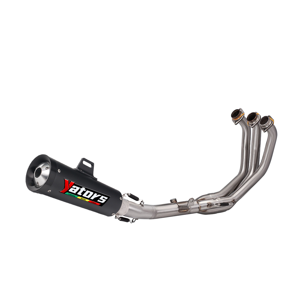 Front Link Pipe Muffler Tips Exhaust Pipe Slip on For Yamaha MT09 FZ09 2021-23