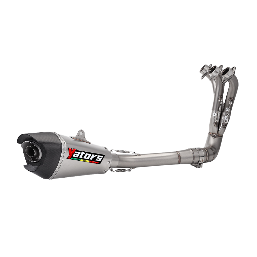 For Yamaha MT09 FZ09 2014-2025 Exhaust Front Pipe Muffler Tips Whole System