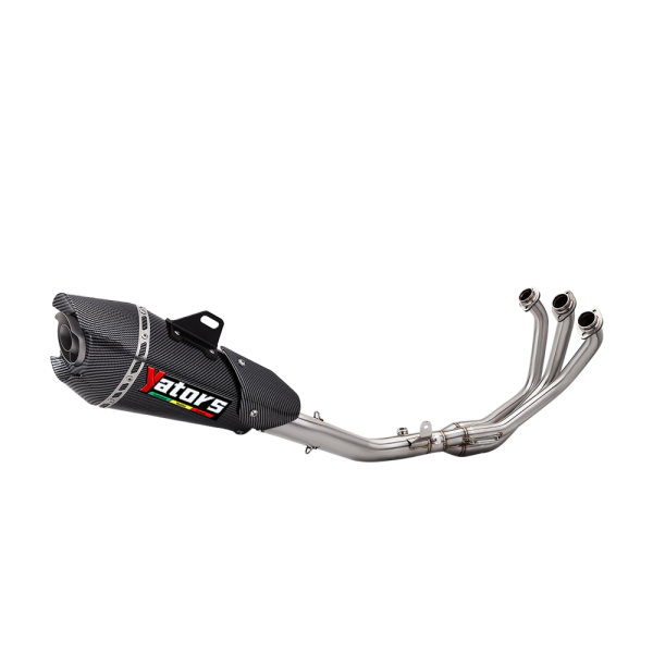 For Yamaha FZ09 MT09 21-24 Slip on Whole System Exhaust Front Pipe Muffler Tips