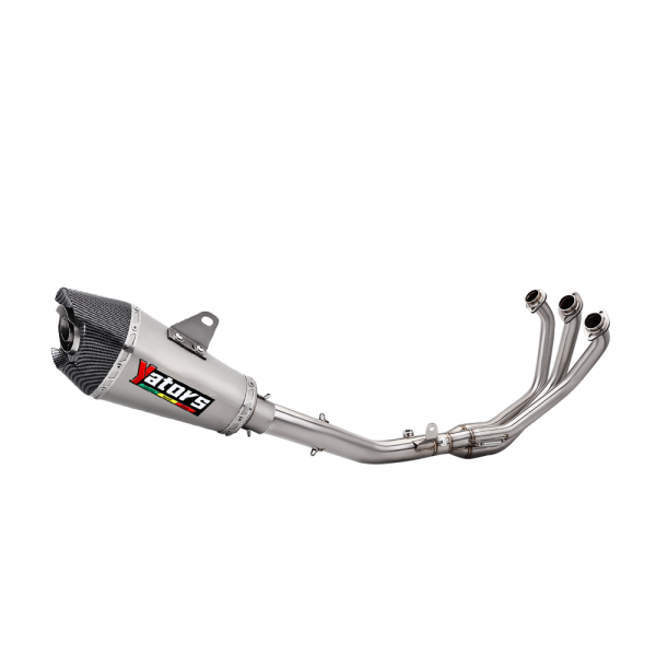 Slip on Whole System For Yamaha FZ09 MT09 21-24 Exhaust Front Pipe Muffler Tips