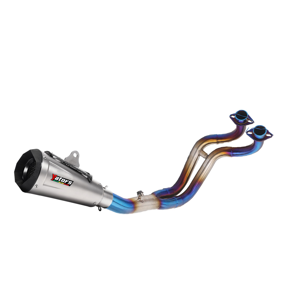 for Yamaha MT-07 YZF R7 2014-2025 Whole System Exhaust Header Pipe Muffler Tips