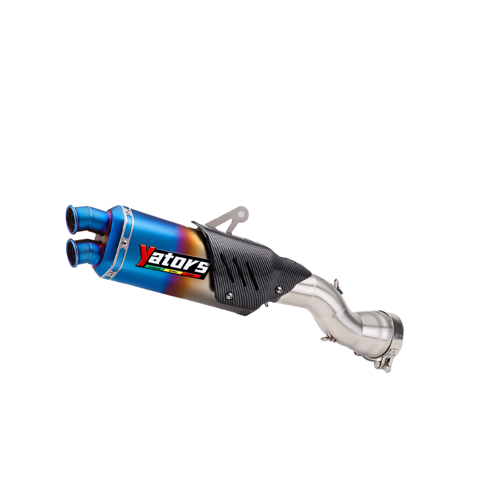 For BMW R1200GS 2013-2019 Slip On 51mm Muffler Tips Exhaust System Mid Link Pipe