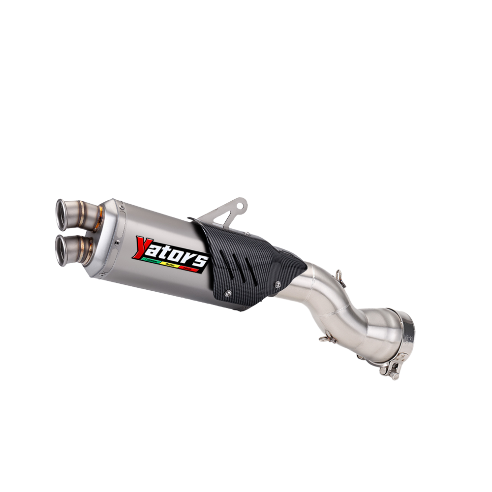 Exhaust System Mid Link Pipe 51mm Muffler Tips Slip On For BMW R1200GS 2013-2019