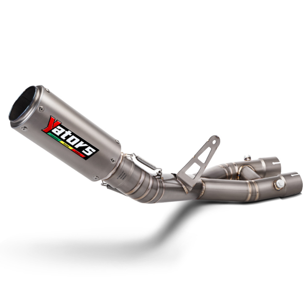 For Yamaha MT-10 YZF R1 2015-2023 Titanium System Exhaust Link Pipe Muffler Tips