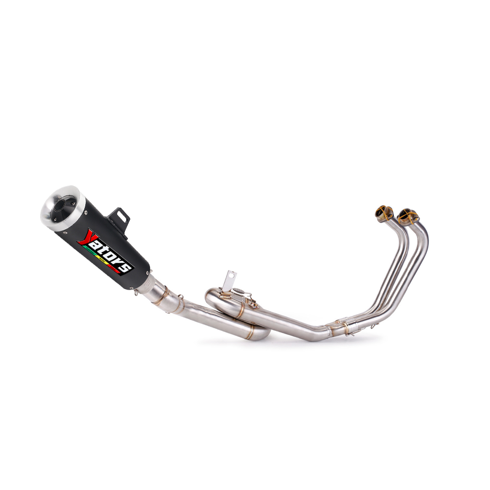 Whole System Muffler Slip On Exhaust Front Pipe For Yamaha YZF R3 2015-24 MT-03