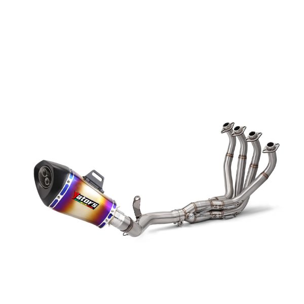 For Kawasaki Z900 2017- 24 Full Exhaust System Header Link Pipe Muffler Slip On