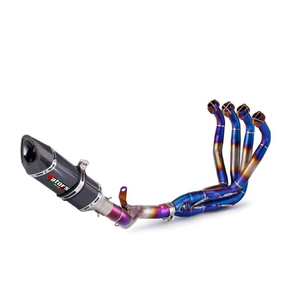 Slip-on Muffler Tips Full Exhaust System Header Pipe For Kawasaki Z900 2017-2023