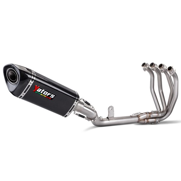 For Kawasaki Ninja ZX4R ZX4RR 2023-2024 Carbon Fiber Muffler Full Exhaust System