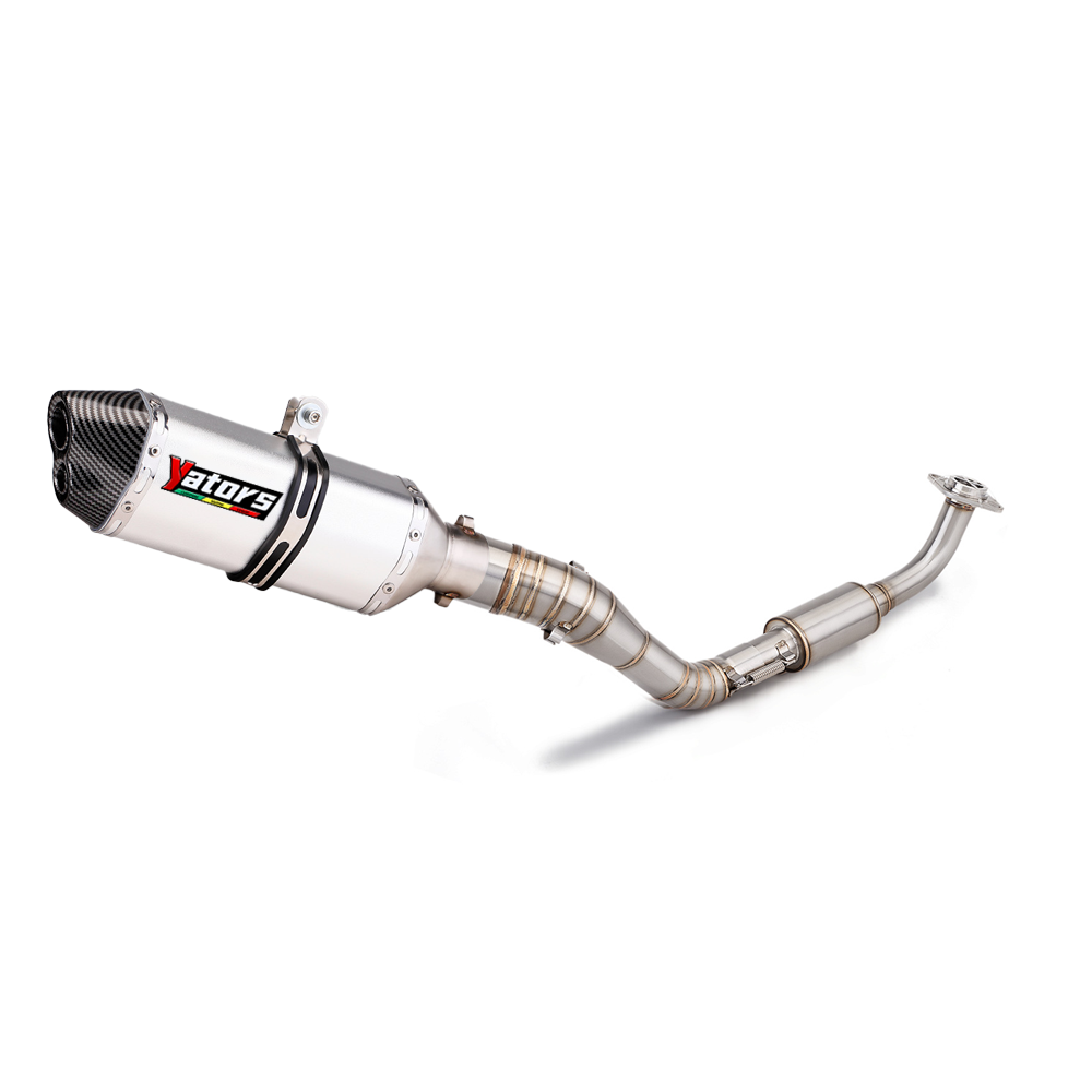 For Yamaha NMAX125 NMAX155 Front Link Pipe Slip-on Exhaust Mufflers Full System