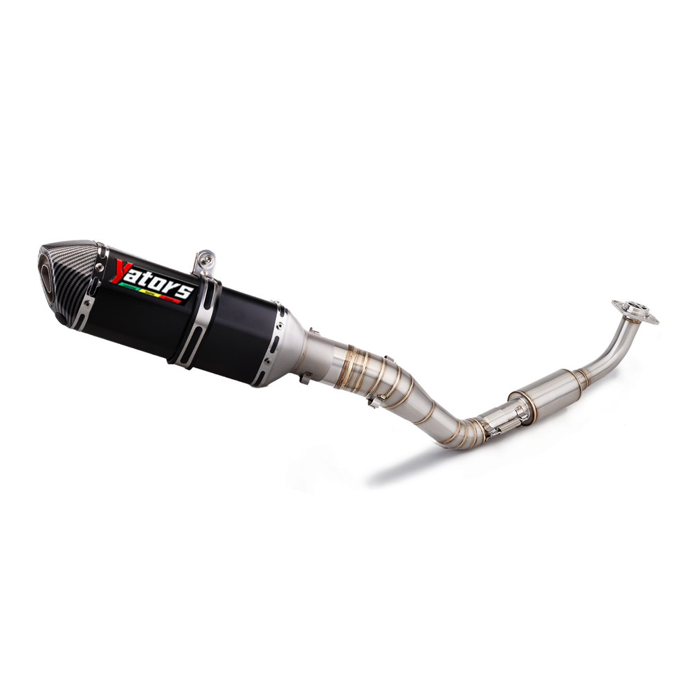For Yamaha NMAX125 NMAX155 Front Link Pipe Exhaust Mufflers Full System Slip-on
