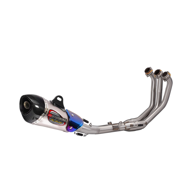 Slip on Exhaust Front Pipe Muffler Tips Whole System For Yamaha MT09 FZ09 21-23