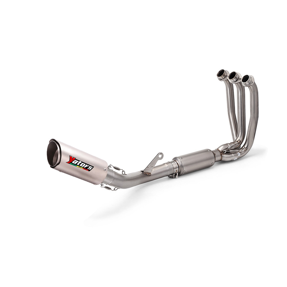 For CF-Moto 675SR-R 675R Exhaust Header Pipe Whole System Silvery Muffler Tip