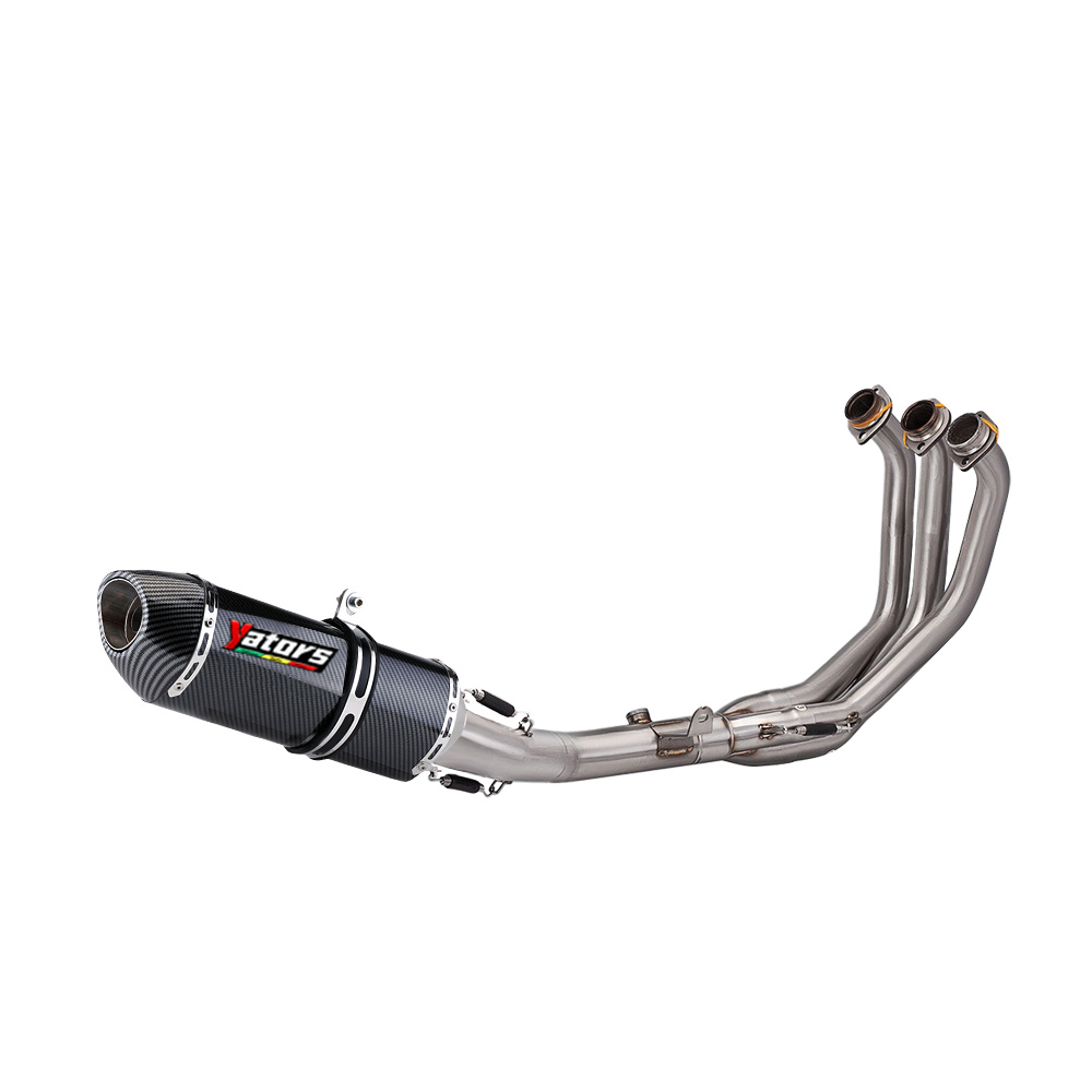 For Yamaha MT09 FZ09 2021-23 Front Link Pipe Muffler Tips Slip on Exhaust Pipe