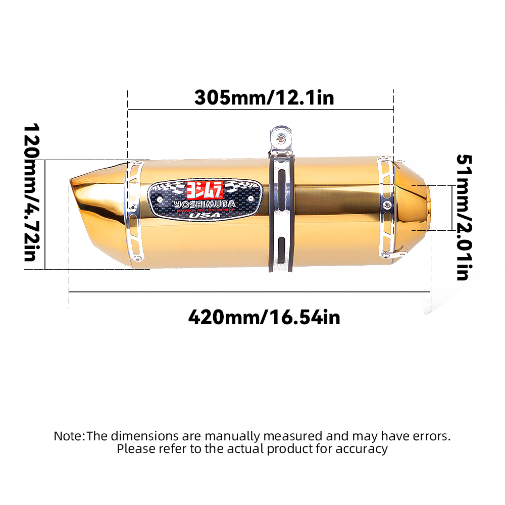 For Yamaha FZ09 MT09 21-25 Slip on Exhaust Front Pipe Muffler Tips Whole System - Image 3