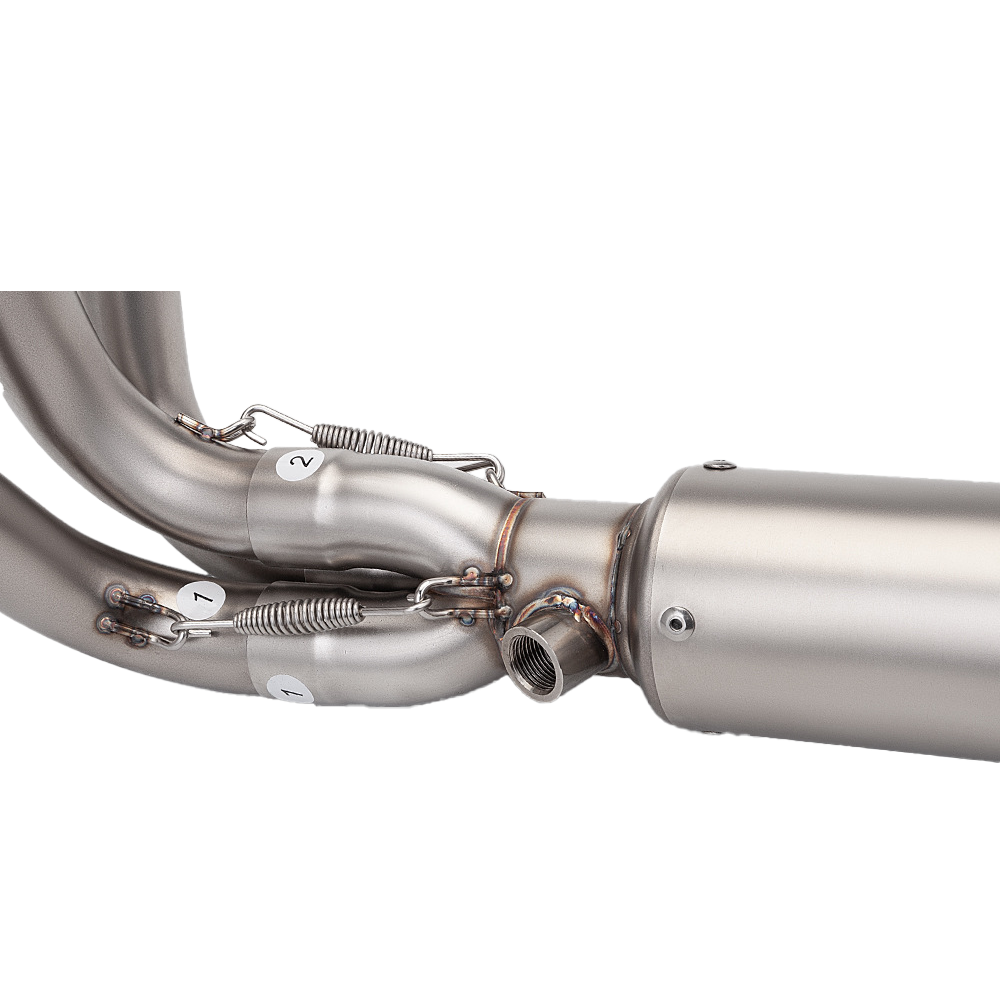 Whole System Silvery Muffler Tip Exhaust Header Pipe For CF-Moto 675R 675SR-R - Image 4