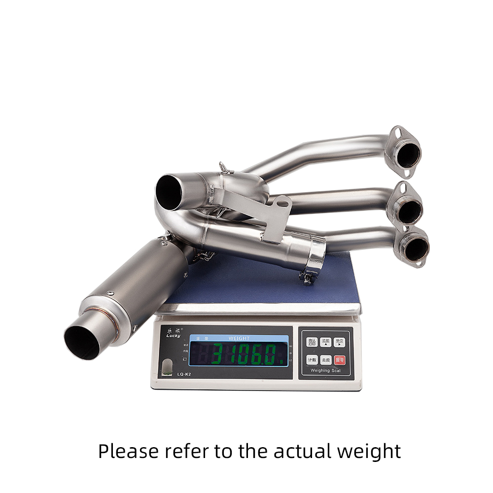 Whole System Silvery Muffler Tip Exhaust Header Pipe For CF-Moto 675R 675SR-R - Image 3