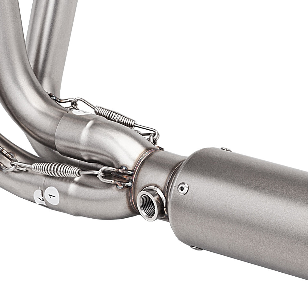 Whole System Silvery Muffler Tip Exhaust Header Pipe For CF-Moto 675R 675SR-R - Image 7