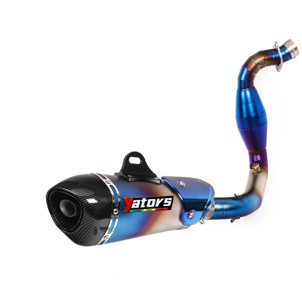 Slip-on Exhaust Mid Link Pipe Muffler Tips System For BMW G310GS G310R 2016-2023