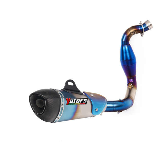 Slip-on Exhaust Mid Link Pipe Muffler Tips System For BMW G310GS 2016-2023 G310R