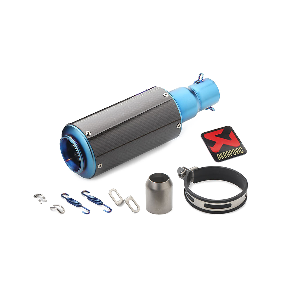 Full System Exhaust Tips Blue Header Link Pipe 330mm For Suzuki GSX-8S GSX-8R 24 - Image 2