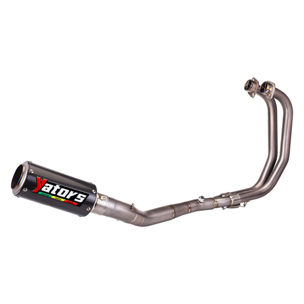 For Yamaha YZF R3 2015-25 MT-03 Whole System Carbon Muffler Exhaust Header Pipe