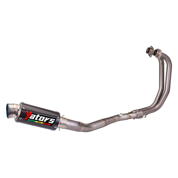 For Yamaha YZF R3 2015-24 MT-03 Whole System Carbon  Muffler Exhaust Header Pipe