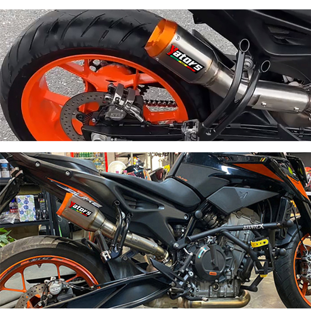 Slip On Exhaust System Tip Muffler Pipe Modified For Duke 790 890 890R 2020-2025 - Image 6