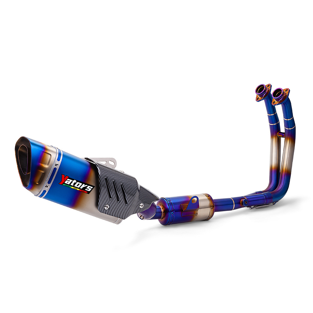 For Suzuki GSX8S GSX8R 2024 Blue Whole System Exhaust Tips Header Link Pipe